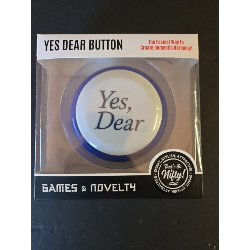 Nifty “Yes Dear” Love Talking Festive Button 10 Fun Saying Sound Desk Toy Tested